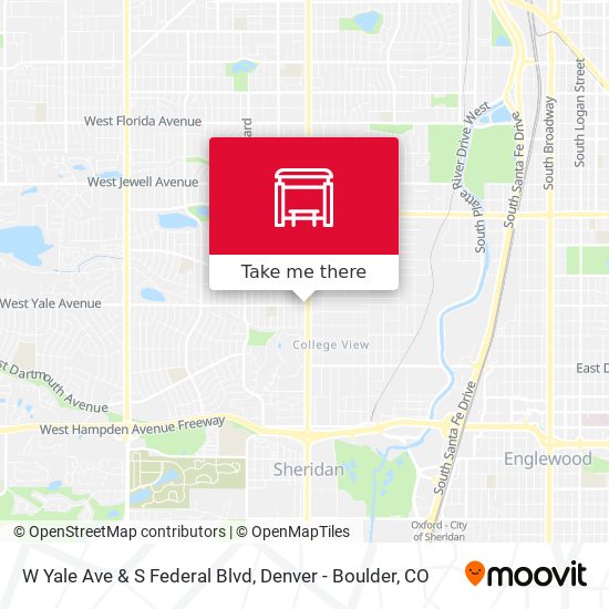 Mapa de W Yale Ave & S Federal Blvd