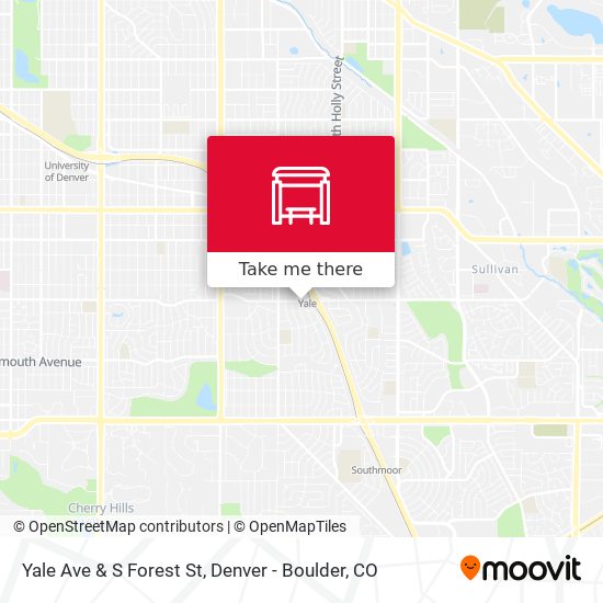 Yale Ave & S Forest St map