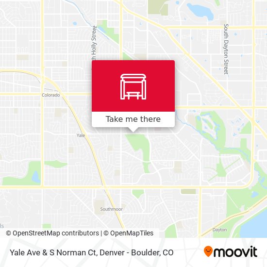Yale Ave & S Norman Ct map