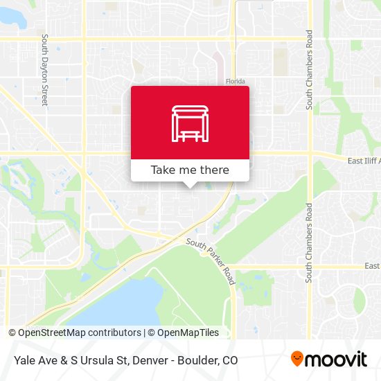 Yale Ave & S Ursula St map