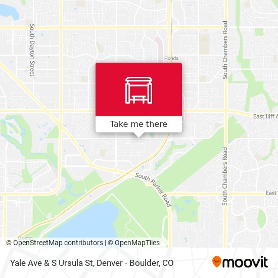 Yale Ave & S Ursula St map