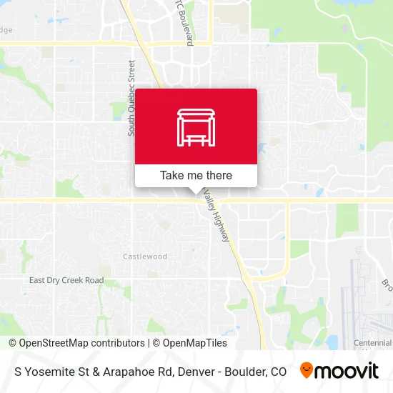 Mapa de S Yosemite St & Arapahoe Rd