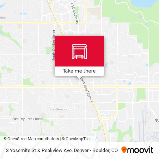 Mapa de S Yosemite St & Peakview Ave