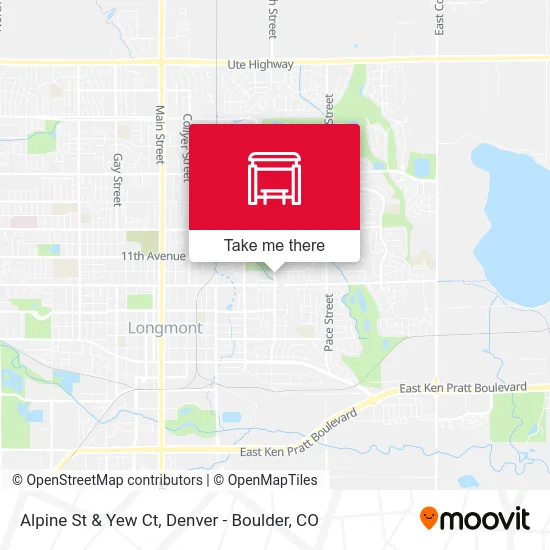 Alpine St & Yew Ct map