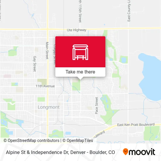 Alpine St & Independence Dr map