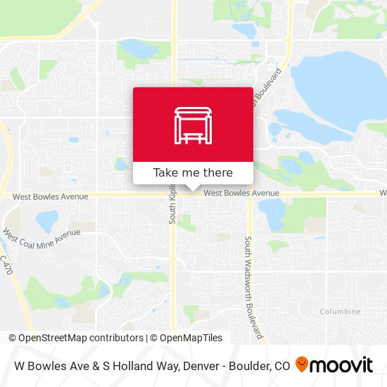 W Bowles Ave & S Holland Way map