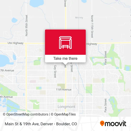 Main St & 19th Ave map