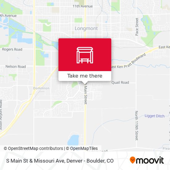 S Main St & Missouri Ave map
