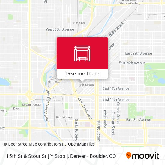 15th St & Stout St [ Y Stop ] map