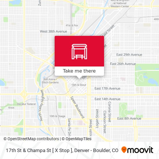 17th St & Champa St [ X Stop ] map