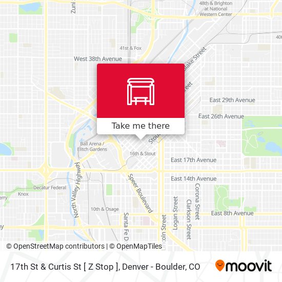 17th St & Curtis St [ Z Stop ] map