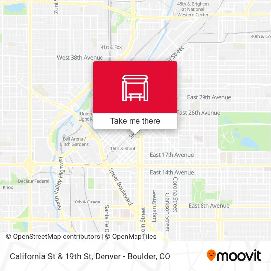 California St & 19th St map