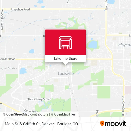 Main St & Griffith St map