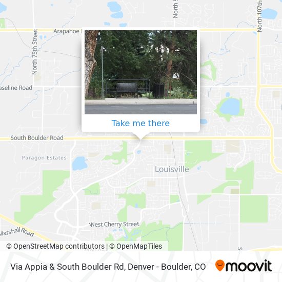 Mapa de Via Appia & South Boulder Rd