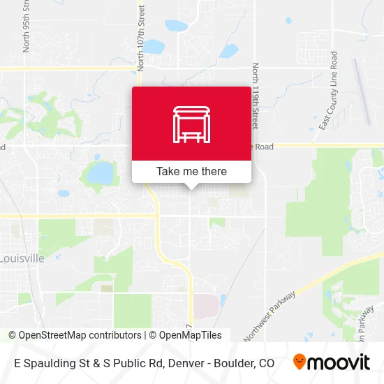 E Spaulding St & S Public Rd map