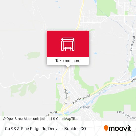 Co 93 & Pine Ridge Rd map
