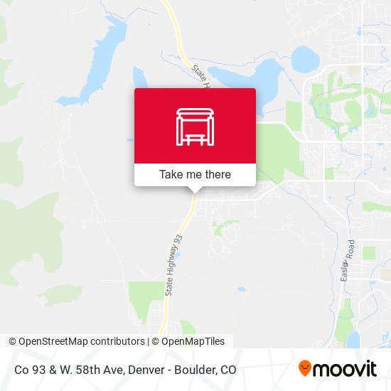 Co 93 & W. 58th Ave map
