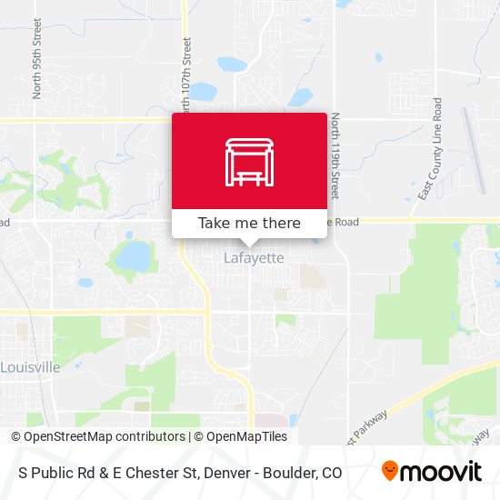 S Public Rd & E Chester St map