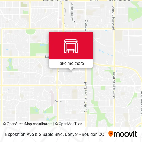 Mapa de Exposition Ave & S Sable Blvd
