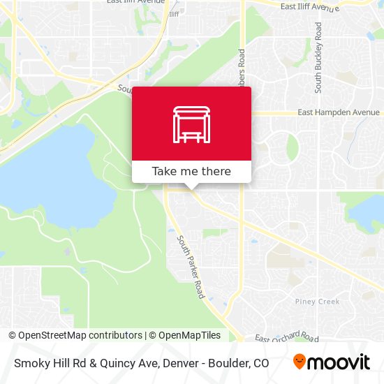 Smoky Hill Rd & Quincy Ave map