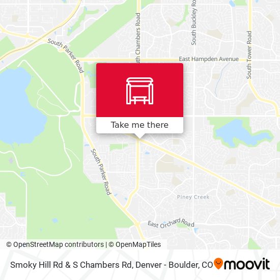 Smoky Hill Rd & S Chambers Rd map