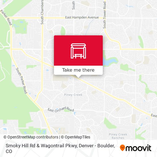 Smoky Hill Rd & Wagontrail Pkwy map