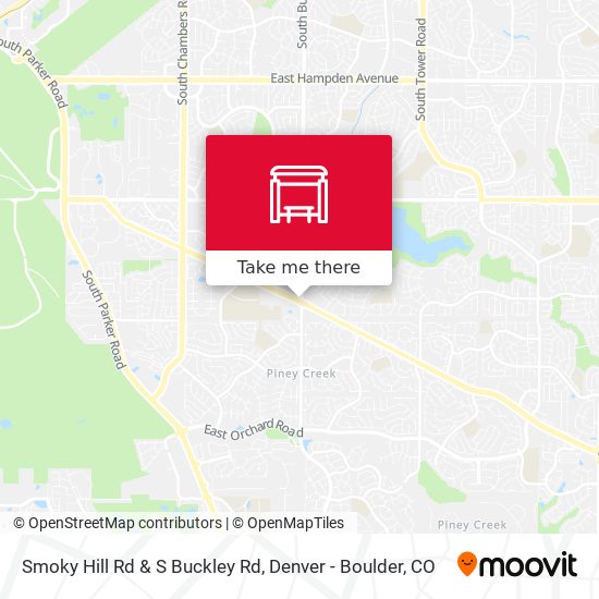 Smoky Hill Rd & S Buckley Rd map