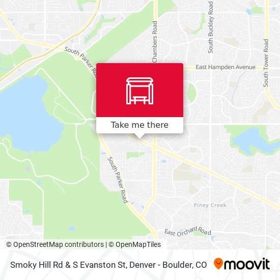 Mapa de Smoky Hill Rd & S Evanston St