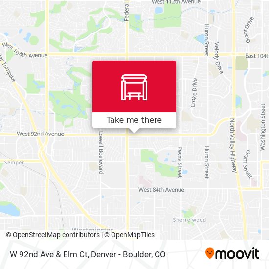 W 92nd Ave & Elm Ct map