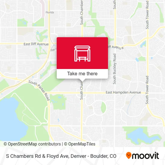 S Chambers Rd & Floyd Ave map