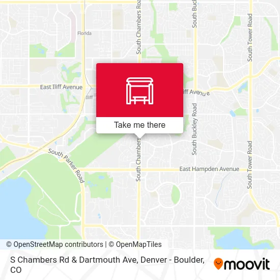 S Chambers Rd & Dartmouth Ave map
