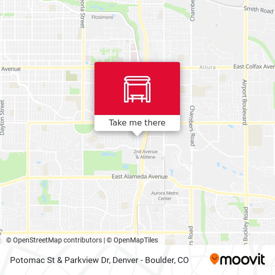 Potomac St & Parkview Dr map