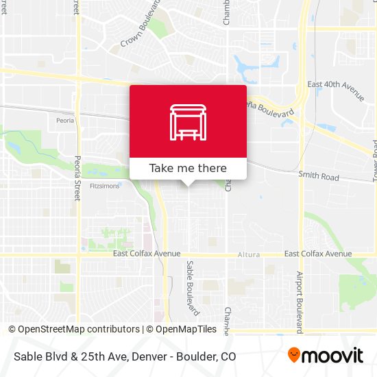Sable Blvd & 25th Ave map