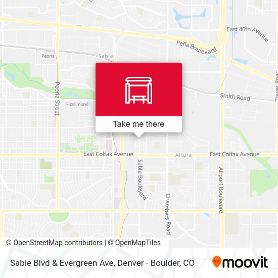 Sable Blvd & Evergreen Ave map