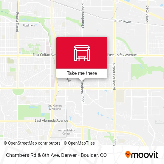 Chambers Rd & 8th Ave map