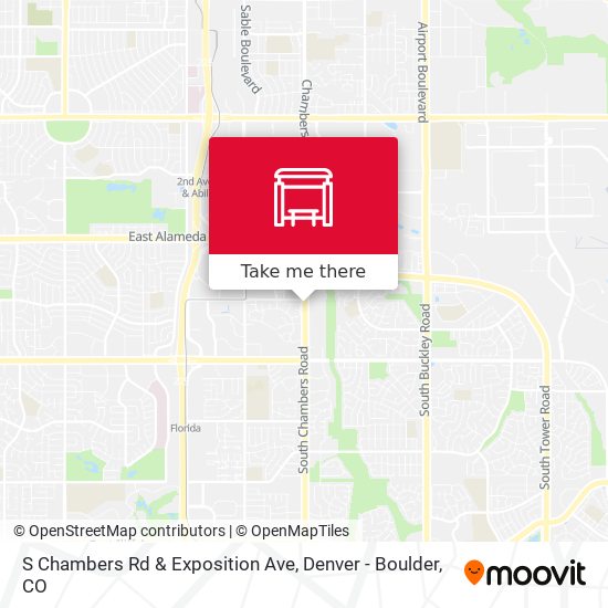 S Chambers Rd & Exposition Ave map