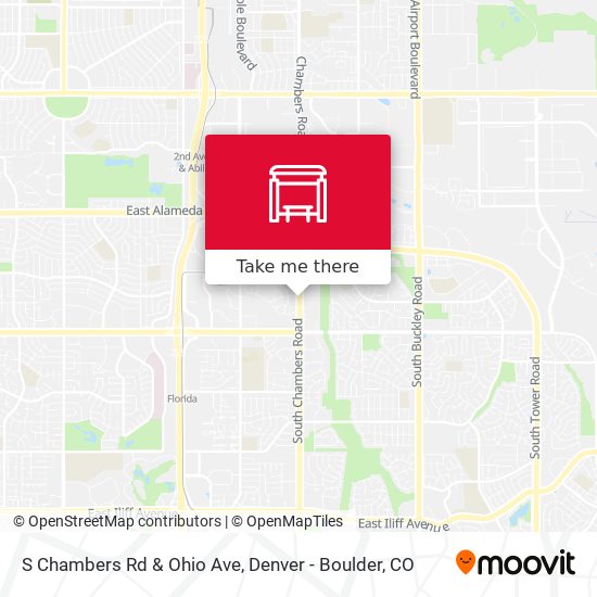 S Chambers Rd & Ohio Ave map