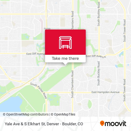 Yale Ave & S Elkhart St map