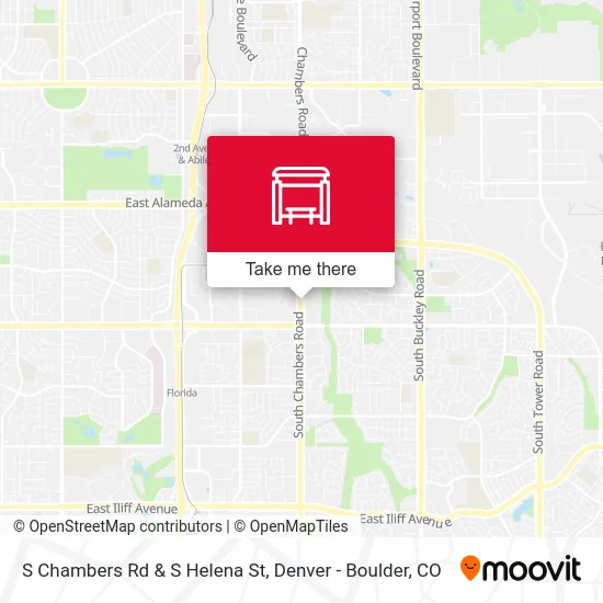S Chambers Rd & S Helena St map