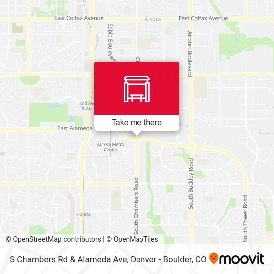 S Chambers Rd & Alameda Ave map