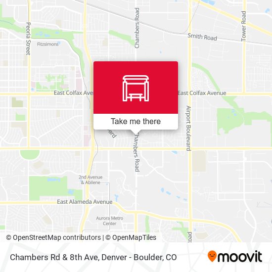 Chambers Rd & 8th Ave map