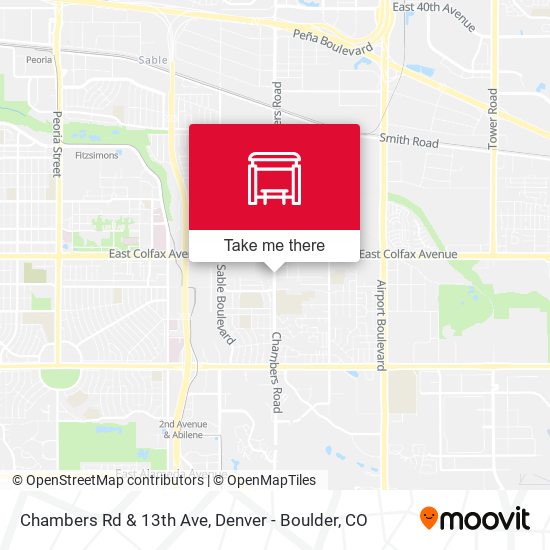 Chambers Rd & 13th Ave map
