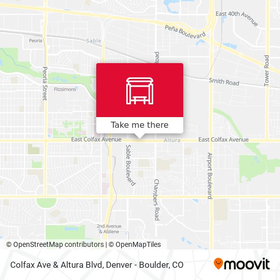 Colfax Ave & Altura Blvd map