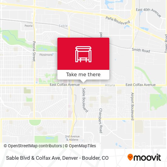 Mapa de Sable Blvd & Colfax Ave