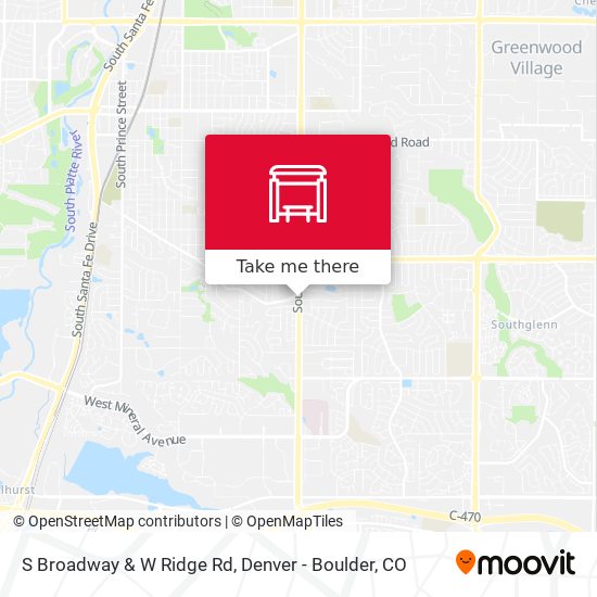 S Broadway & W Ridge Rd map