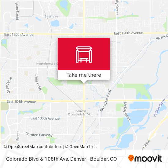 Colorado Blvd & 108th Ave map