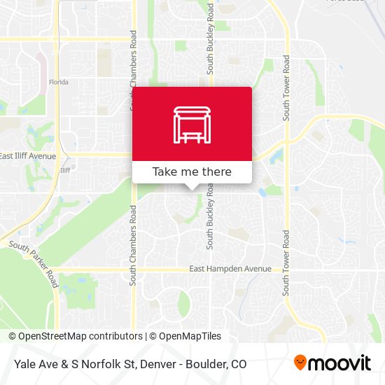 Yale Ave & S Norfolk St map