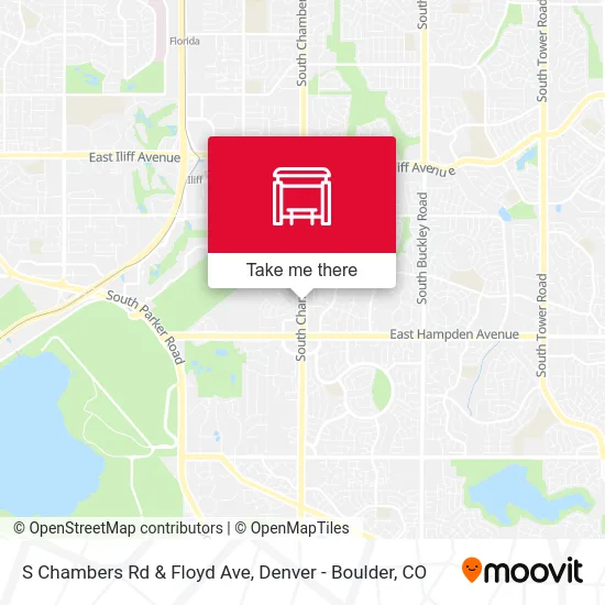 S Chambers Rd & Floyd Ave map