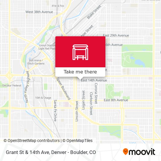 Grant St & 14th Ave map