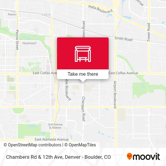 Chambers Rd & 12th Ave map